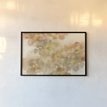 Earthly Freesia by Chris Paschke. shown as a paper print in a black flame. Available as a archival giclee rolled canvas, fine art paper, or poster print. SKU 50272i.