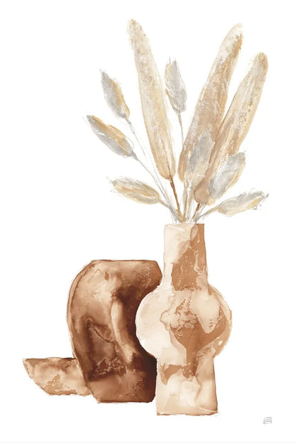 Earthy Vase Gray Bunny Tail by Chris Paschke. SKU 77173h. Archival Giclee Fine art print for wall decor.