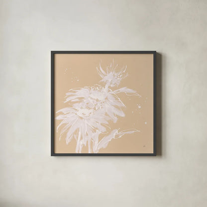 Echinacea I by Chris Paschke. Shown in a sleek black glass frame for a contemporary gallery look. Available as an archival giclee rolled canvas, fine art paper, or poster print. SKU 66768a.