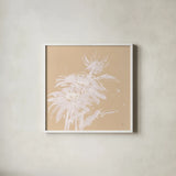 Echinacea I by Chris Paschke. Shown in a crisp white glass frame for a clean and minimalist style. Available as an archival giclee rolled canvas, fine art paper, or poster print. SKU 66768a.