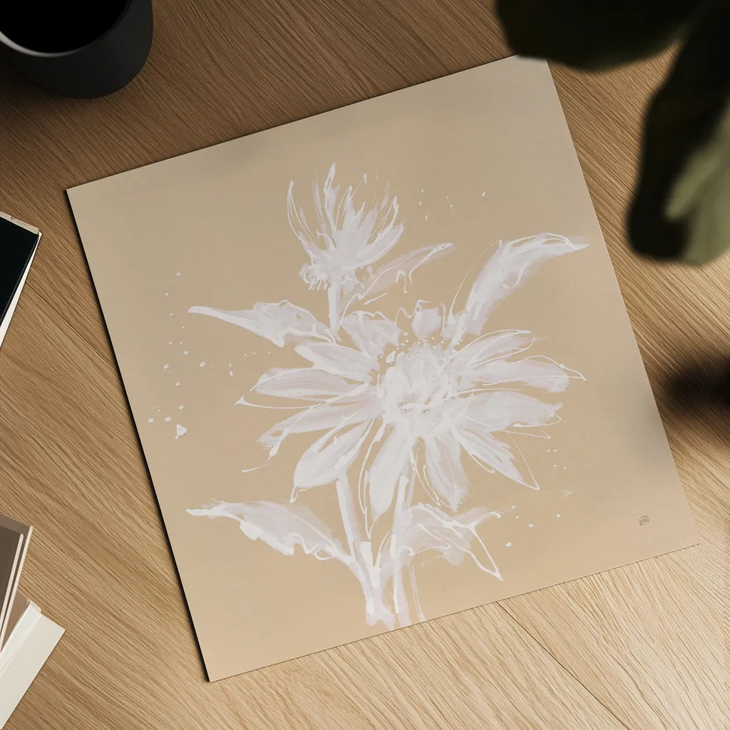 Echinacea II by Chris Paschke. Shown as a detailed flat fine art print, highlighting archival giclee quality. Available as an archival giclee rolled canvas, fine art paper, or poster print. SKU 66769a.