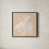 Echinacea IV by Chris Paschke. Shown in a sleek black glass frame for a contemporary gallery look. Available as an archival giclee rolled canvas, fine art paper, or poster print. SKU 66771a.