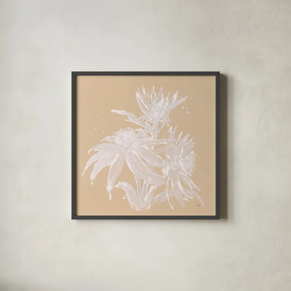 Echinacea IV by Chris Paschke. Shown in a sleek black glass frame for a contemporary gallery look. Available as an archival giclee rolled canvas, fine art paper, or poster print. SKU 66771a.