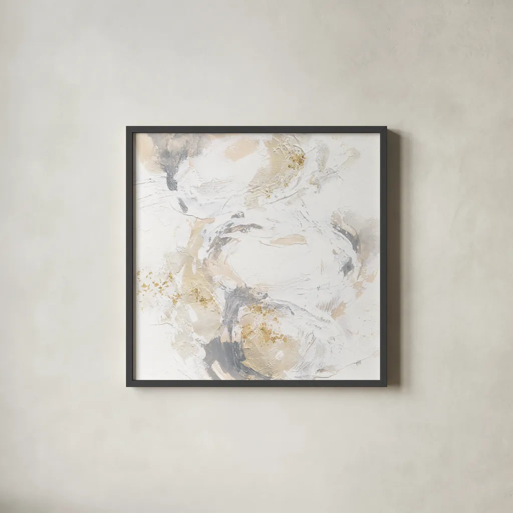 Echoes I by Chris Paschke. Shown in a sleek black glass frame for a contemporary gallery look. Available as an archival giclee rolled canvas, fine art paper, or poster print. SKU 94389a.