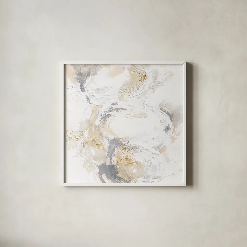 Echoes I by Chris Paschke. Shown in a crisp white glass frame for a clean and minimalist style. Available as an archival giclee rolled canvas, fine art paper, or poster print. SKU 94389a.