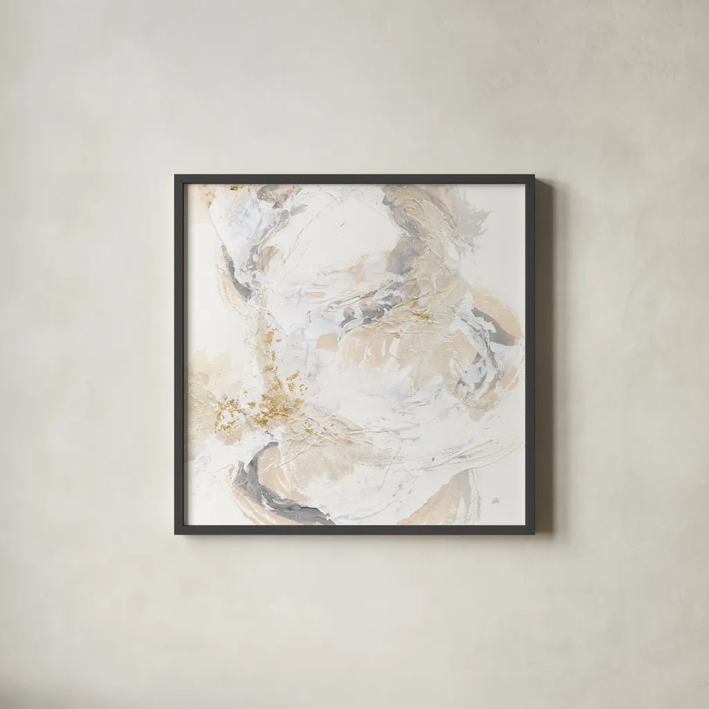 Echoes IV by Chris Paschke. Shown in a sleek black glass frame for a contemporary gallery look. Available as an archival giclee rolled canvas, fine art paper, or poster print. SKU 94392a.