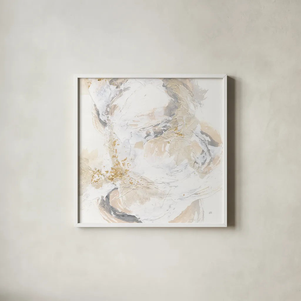 Echoes IV by Chris Paschke. Shown in a crisp white glass frame for a clean and minimalist style. Available as an archival giclee rolled canvas, fine art paper, or poster print. SKU 94392a.