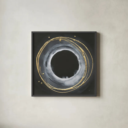 Eclipse I by Chris Paschke. Shown in a sleek black glass frame for a contemporary gallery look. Available as an archival giclee rolled canvas, fine art paper, or poster print. SKU 81884a.