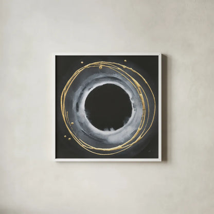 Eclipse I by Chris Paschke. Shown in a crisp white glass frame for a clean and minimalist style. Available as an archival giclee rolled canvas, fine art paper, or poster print. SKU 81884a.