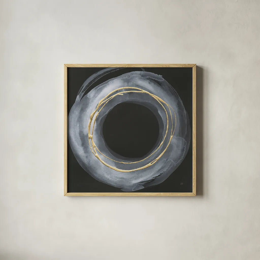 Eclipse II by Chris Paschke. Shown in a natural wood glass frame for a timeless modern aesthetic. Available as an archival giclee rolled canvas, fine art paper, or poster print. SKU 81885a.