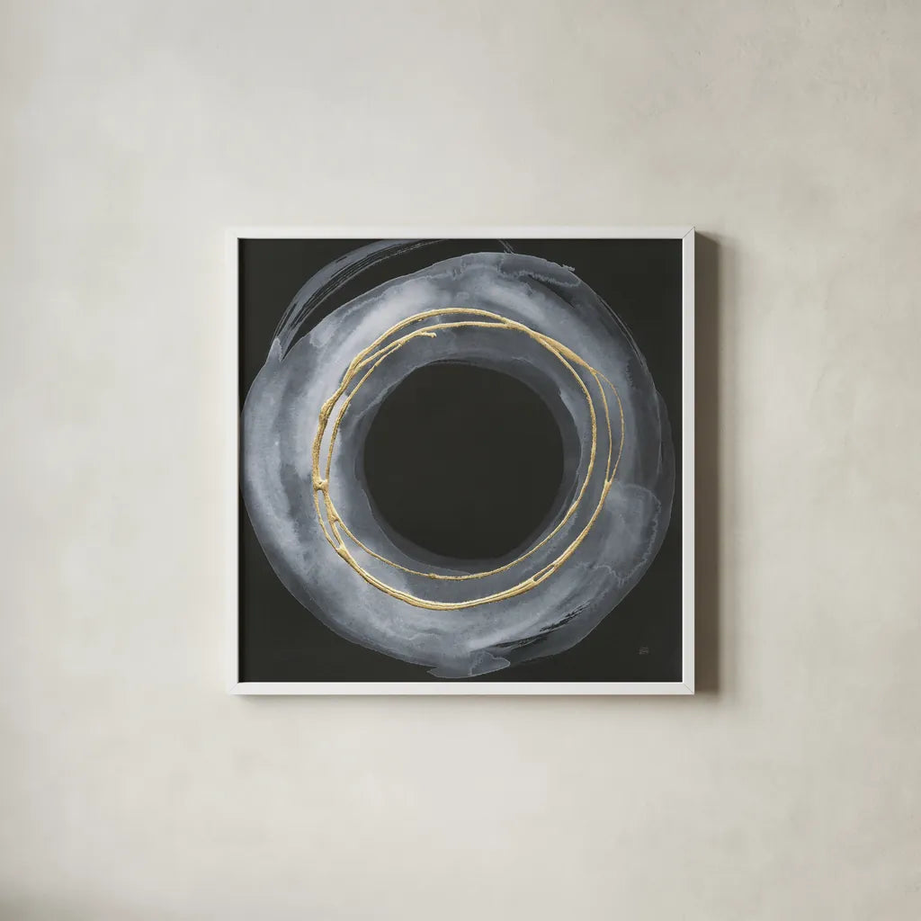 Eclipse II by Chris Paschke. Shown in a crisp white glass frame for a clean and minimalist style. Available as an archival giclee rolled canvas, fine art paper, or poster print. SKU 81885a.