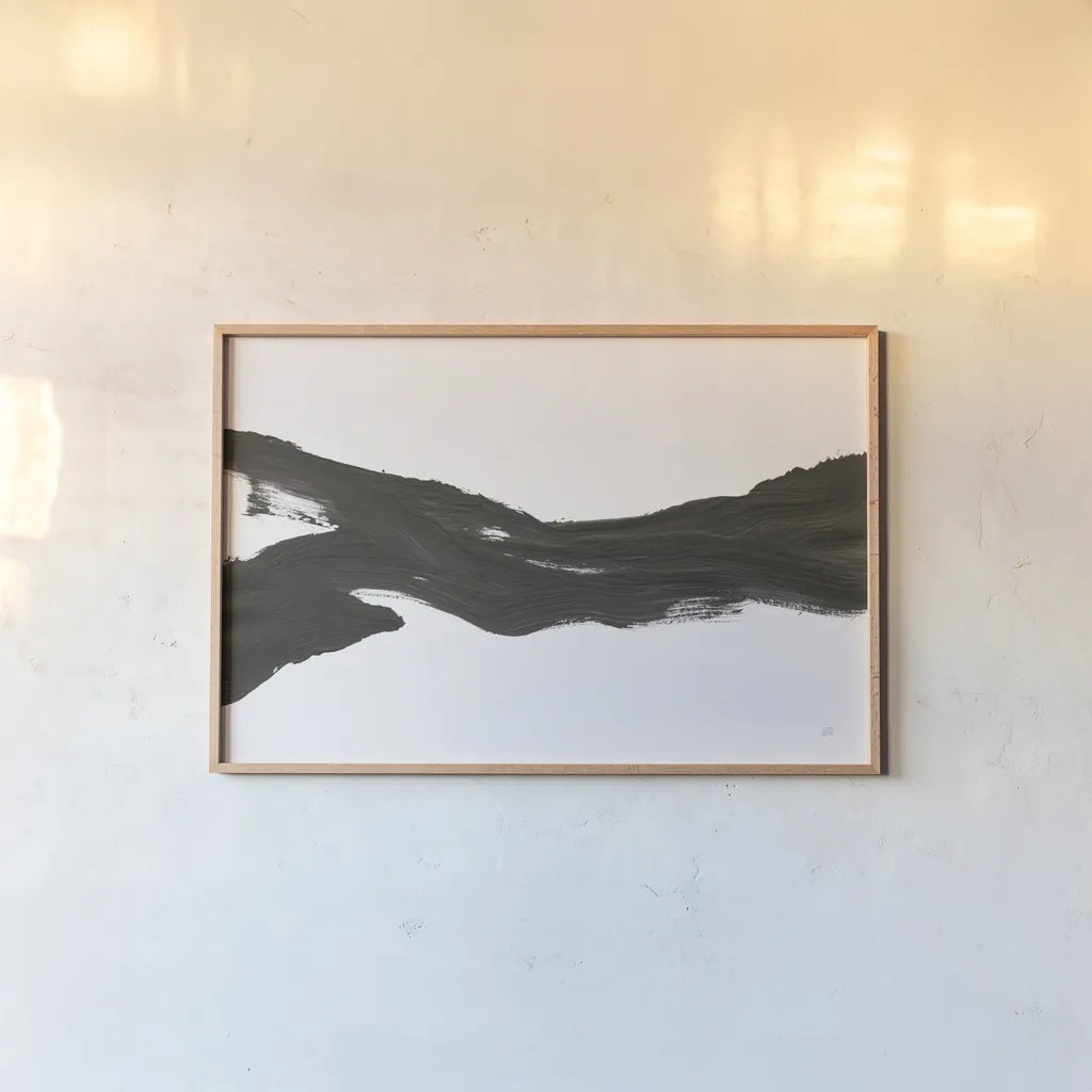 Either Way I by Chris Paschke. shown as a paper print in a natural frame. Available as a archival giclee rolled canvas, fine art paper, or poster print. SKU 94413i.