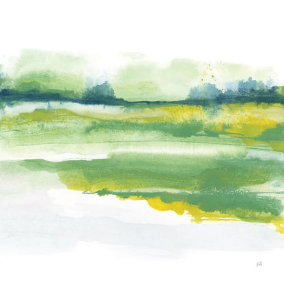 Emerald and Chartreuse I by Chris Paschke. SKU 81053a. Archival Giclee Fine art print for wall decor.