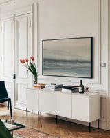 End of Day IV Light Crop by Chris Paschke. shown as a framed stretched canvas in a living room above a console. Available as a archival giclee rolled canvas, fine art paper, or poster print. SKU 76162i.