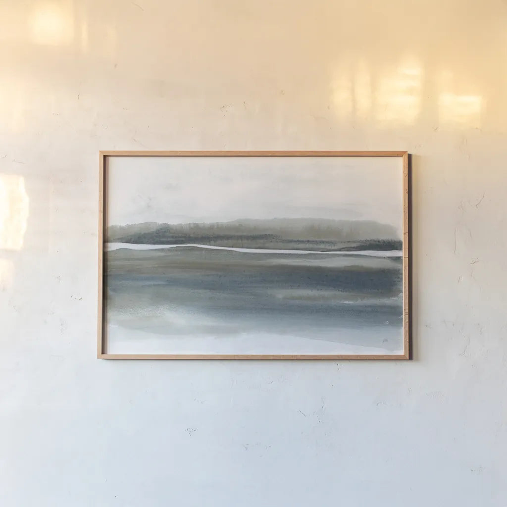 End of Day VI by Chris Paschke. shown as a paper print in a natural frame. Available as a archival giclee rolled canvas, fine art paper, or poster print. SKU 72066i.