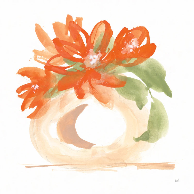 Energy Orange Vase I by Chris Paschke
