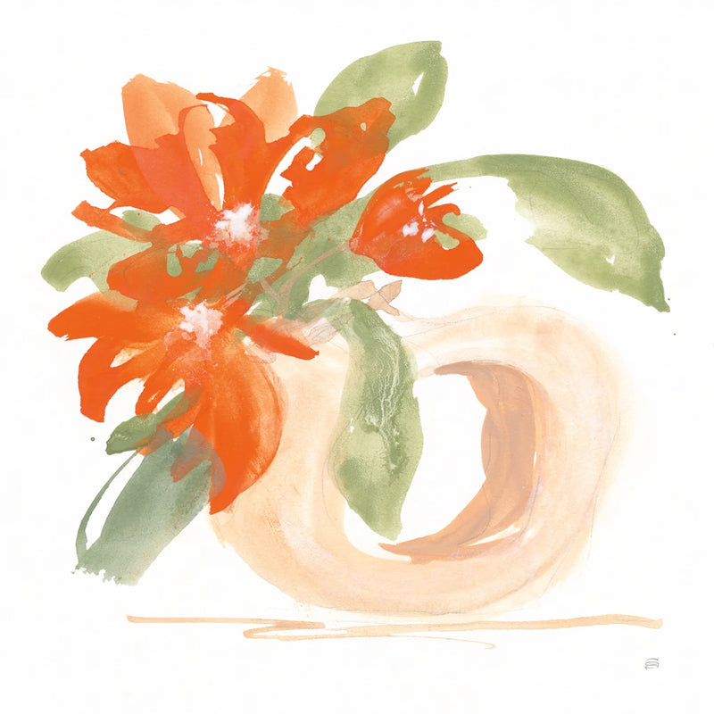 Energy Orange Vase II by Chris Paschke