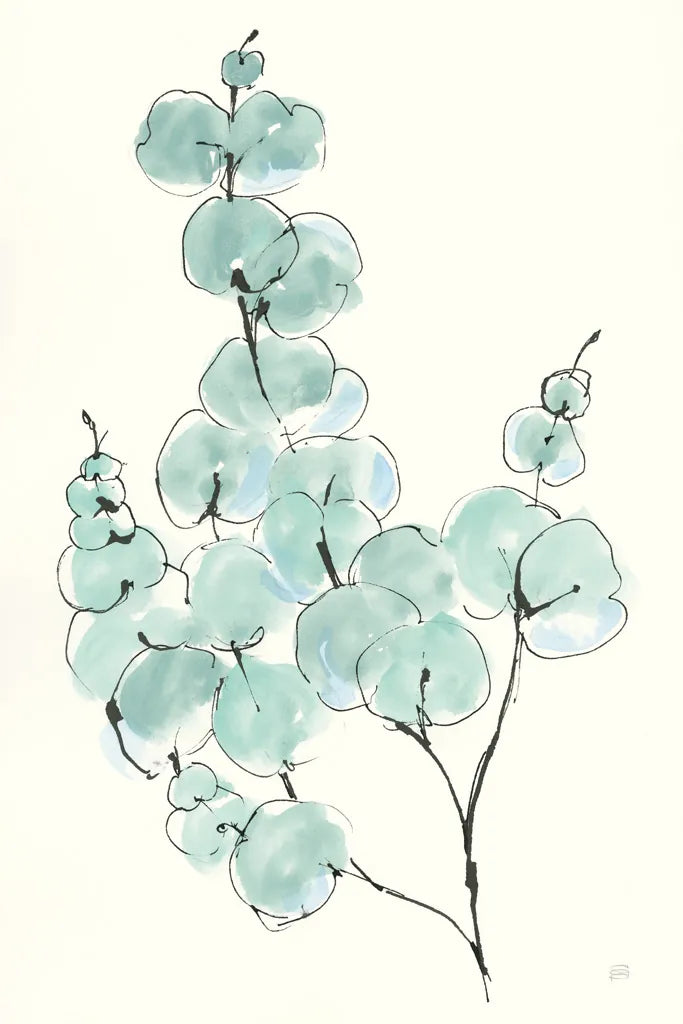 Eucalyptus Branch III by Chris Paschke. SKU 55065h. Archival Giclee Fine art print for wall decor.
