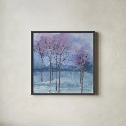 Evening Serenade I by Chris Paschke. Shown in a sleek black glass frame for a contemporary gallery look. Available as an archival giclee rolled canvas, fine art paper, or poster print. SKU 23950a.