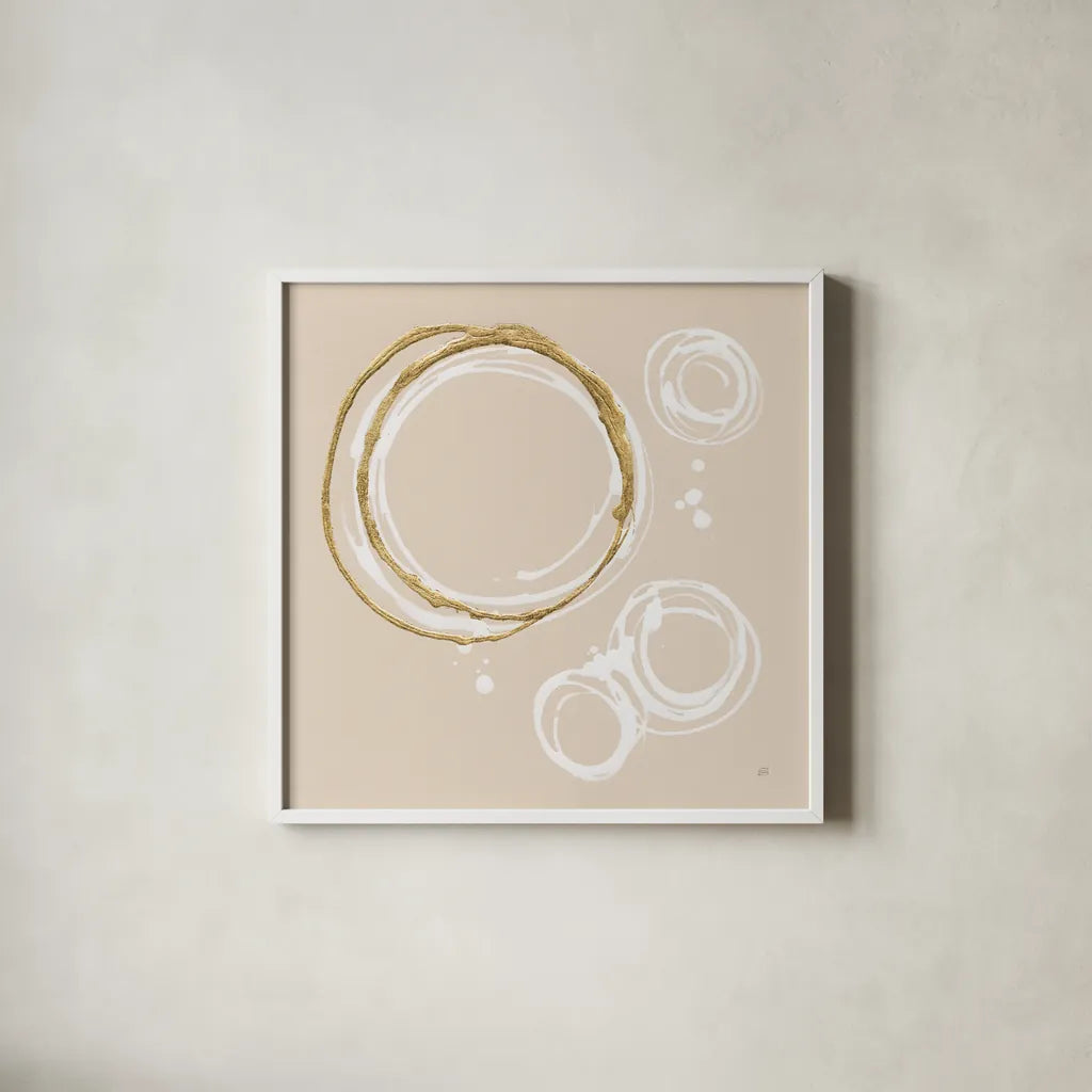 Evolution I by Chris Paschke. Shown in a crisp white glass frame for a clean and minimalist style. Available as an archival giclee rolled canvas, fine art paper, or poster print. SKU 81886a.