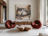 Expressionism III by Chris Paschke. Shown as extra-large giant wall art in a modern living room. Available as an archival giclee rolled canvas, fine art paper, or poster print. SKU 88362a.