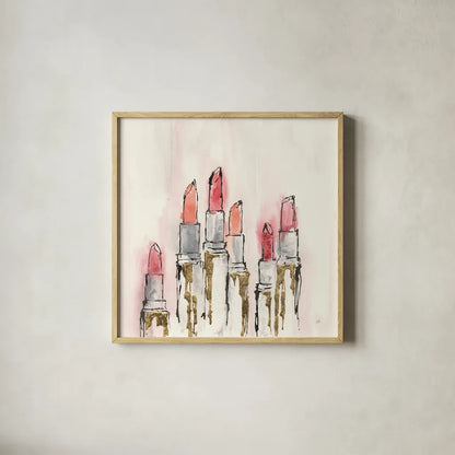 Fashion First III by Chris Paschke. Shown in a natural wood glass frame for a timeless modern aesthetic. Available as an archival giclee rolled canvas, fine art paper, or poster print. SKU 49454a.