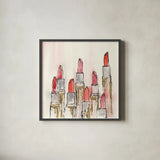 Fashion First IV by Chris Paschke. Shown in a sleek black glass frame for a contemporary gallery look. Available as an archival giclee rolled canvas, fine art paper, or poster print. SKU 49455a.