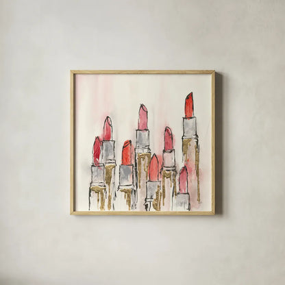 Fashion First IV by Chris Paschke. Shown in a natural wood glass frame for a timeless modern aesthetic. Available as an archival giclee rolled canvas, fine art paper, or poster print. SKU 49455a.