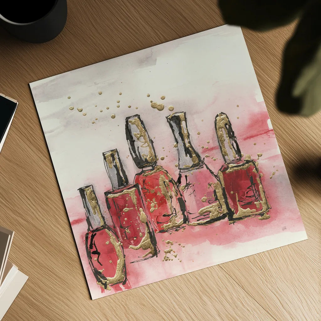 Fashion First VI by Chris Paschke. Shown as a detailed flat fine art print, highlighting archival giclee quality. Available as an archival giclee rolled canvas, fine art paper, or poster print. SKU 49457a.