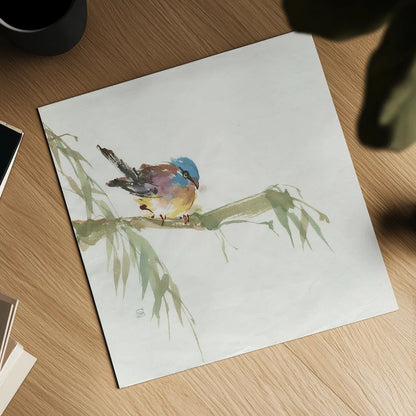 Finch by Chris Paschke. Shown as a detailed flat fine art print, highlighting archival giclee quality. Available as an archival giclee rolled canvas, fine art paper, or poster print. SKU 23938a.
