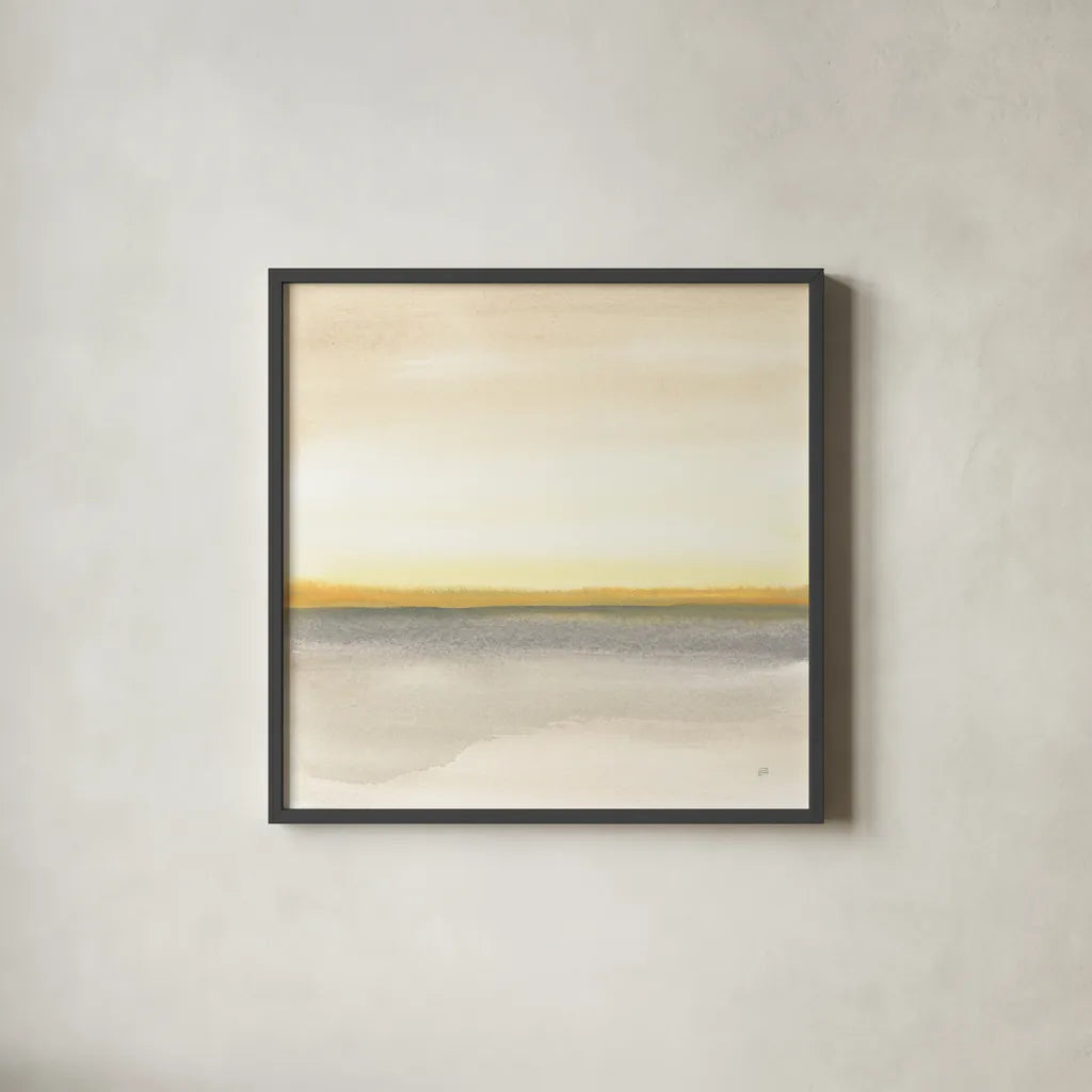 Flatland I by Chris Paschke. Shown in a sleek black glass frame for a contemporary gallery look. Available as an archival giclee rolled canvas, fine art paper, or poster print. SKU 67660a.
