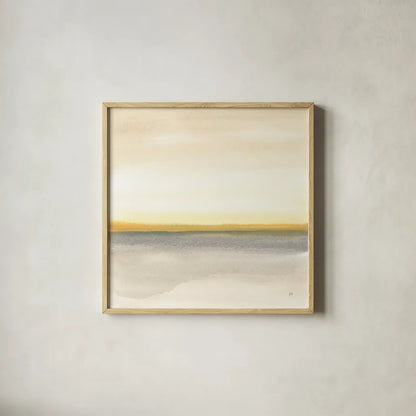 Flatland I by Chris Paschke. Shown in a natural wood glass frame for a timeless modern aesthetic. Available as an archival giclee rolled canvas, fine art paper, or poster print. SKU 67660a.