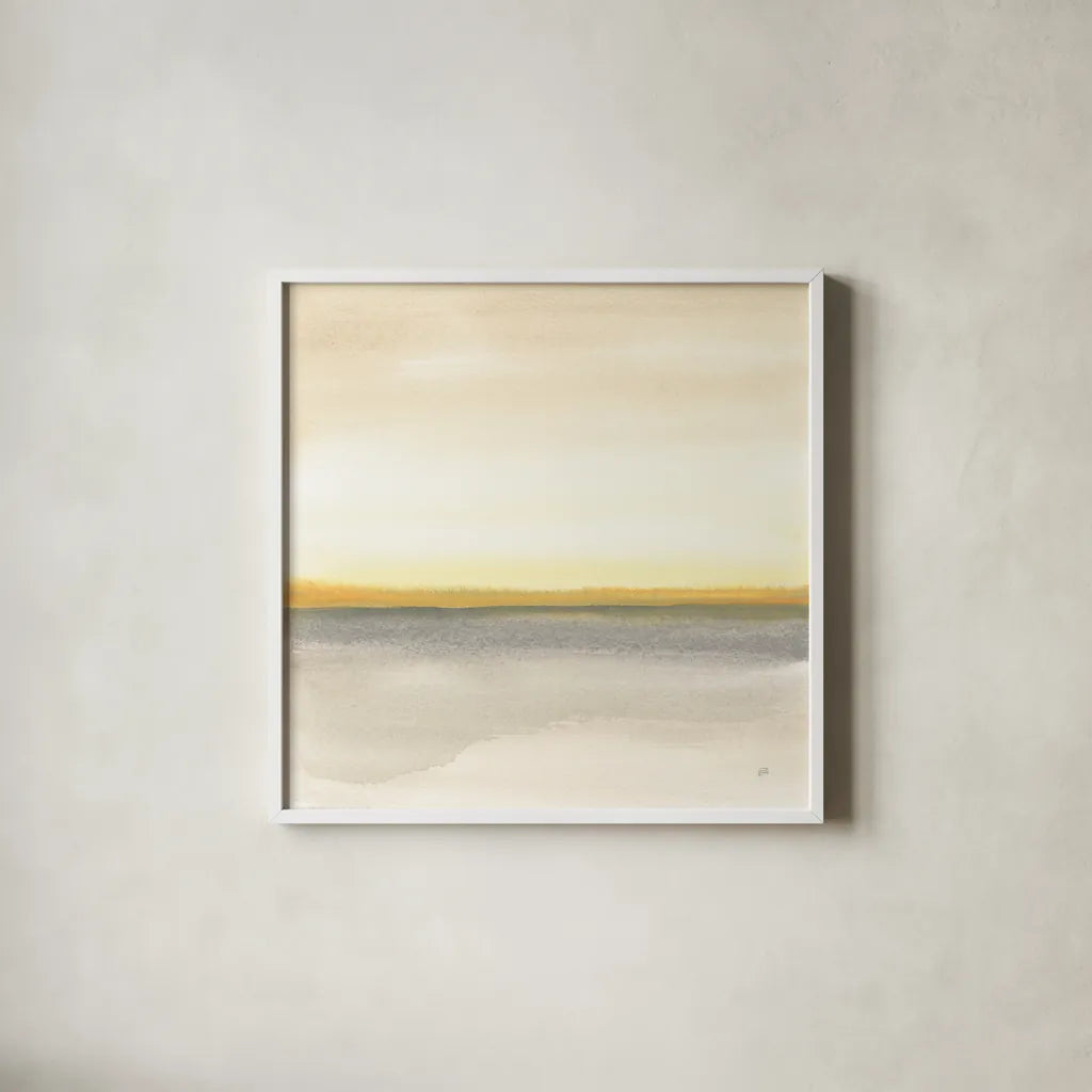 Flatland I by Chris Paschke. Shown in a crisp white glass frame for a clean and minimalist style. Available as an archival giclee rolled canvas, fine art paper, or poster print. SKU 67660a.