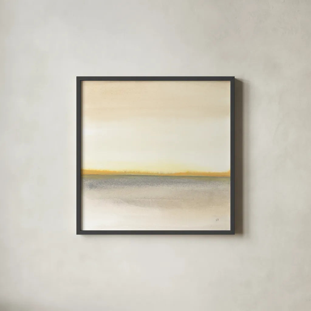 Flatland II by Chris Paschke. Shown in a sleek black glass frame for a contemporary gallery look. Available as an archival giclee rolled canvas, fine art paper, or poster print. SKU 67661a.