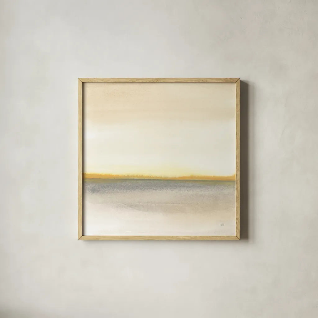 Flatland II by Chris Paschke. Shown in a natural wood glass frame for a timeless modern aesthetic. Available as an archival giclee rolled canvas, fine art paper, or poster print. SKU 67661a.