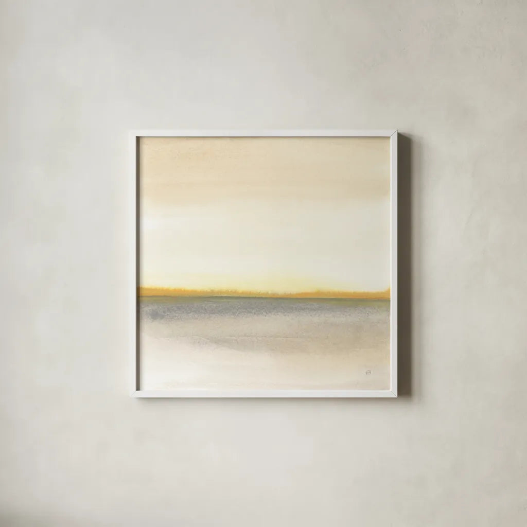 Flatland II by Chris Paschke. Shown in a crisp white glass frame for a clean and minimalist style. Available as an archival giclee rolled canvas, fine art paper, or poster print. SKU 67661a.