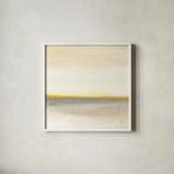 Flatland II by Chris Paschke. Shown in a crisp white glass frame for a clean and minimalist style. Available as an archival giclee rolled canvas, fine art paper, or poster print. SKU 67661a.