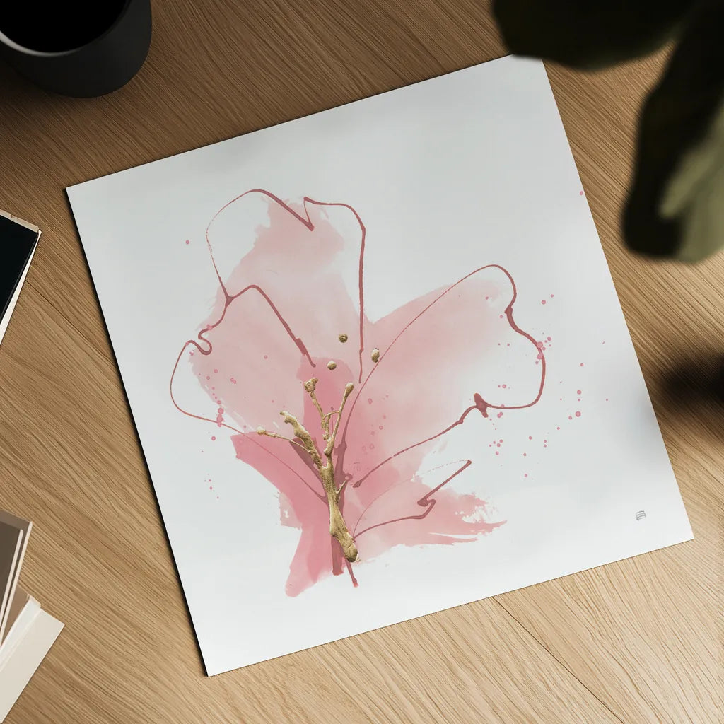 Floral Blossom I by Chris Paschke. Shown as a detailed flat fine art print, highlighting archival giclee quality. Available as an archival giclee rolled canvas, fine art paper, or poster print. SKU 82450a.