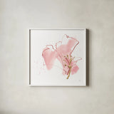 Floral Blossom III by Chris Paschke. Shown in a crisp white glass frame for a clean and minimalist style. Available as an archival giclee rolled canvas, fine art paper, or poster print. SKU 82452a.