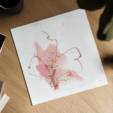 Floral Blossom IV by Chris Paschke. Shown as a detailed flat fine art print, highlighting archival giclee quality. Available as an archival giclee rolled canvas, fine art paper, or poster print. SKU 82453a.