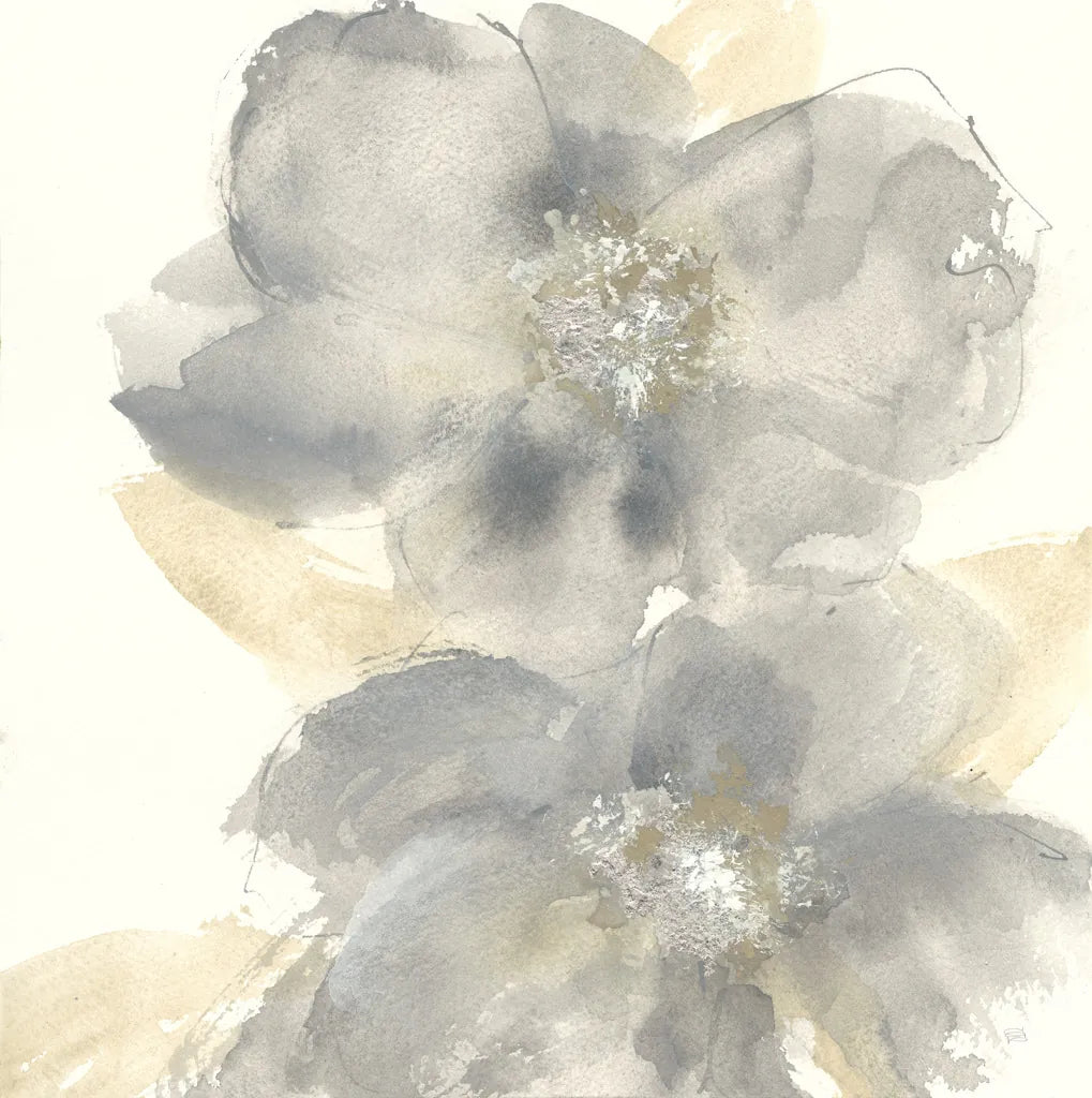 Floral Gray II by Chris Paschke. SKU 33985a. Archival Giclee Fine art print for wall decor.