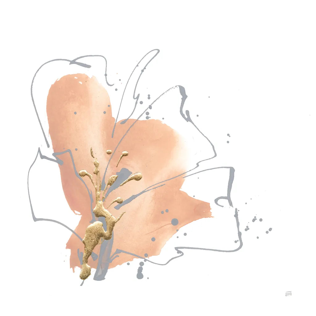 Floral Terracotta II by Chris Paschke. SKU 82455a. Archival Giclee Fine art print for wall decor.