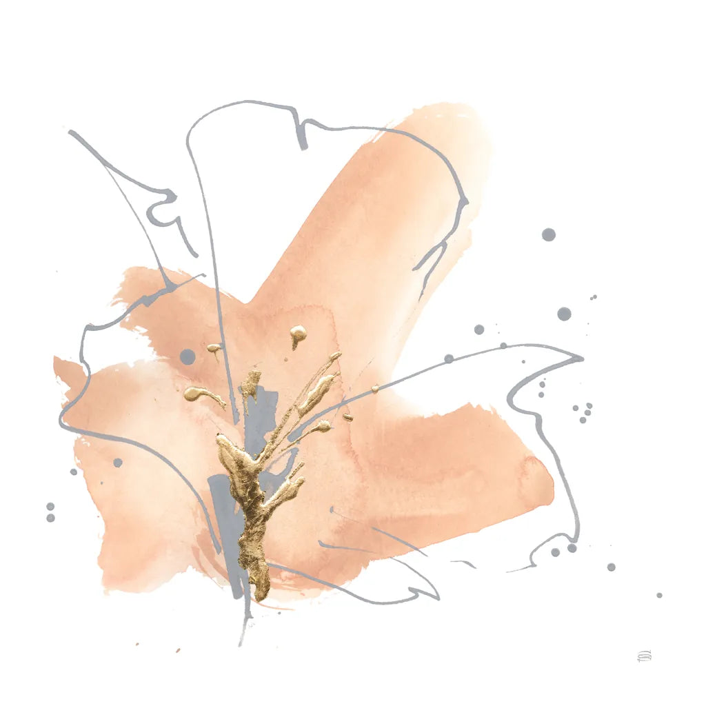 Floral Terracotta IV by Chris Paschke. SKU 82457a. Archival Giclee Fine art print for wall decor.