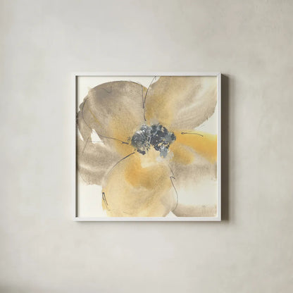 Flower Tones II by Chris Paschke. Shown in a crisp white glass frame for a clean and minimalist style. Available as an archival giclee rolled canvas, fine art paper, or poster print. SKU 33989a.