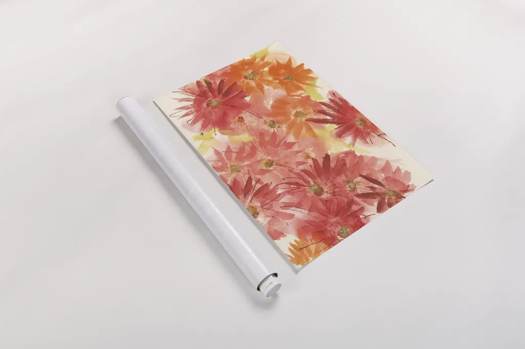 Flowers Afield II by Chris Paschke. shown as a rolled paper print. Available as archival giclee rolled canvas, fine art paper, or poster print. SKU 50153i.