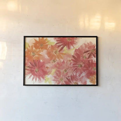 Flowers Afield II by Chris Paschke. shown as a paper print in a black flame. Available as a archival giclee rolled canvas, fine art paper, or poster print. SKU 50153i.