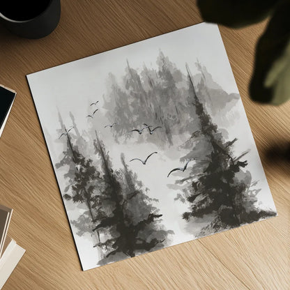 Free Flight II by Chris Paschke. Shown as a detailed flat fine art print, highlighting archival giclee quality. Available as an archival giclee rolled canvas, fine art paper, or poster print. SKU 95451a.