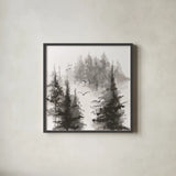 Free Flight II by Chris Paschke. Shown in a sleek black glass frame for a contemporary gallery look. Available as an archival giclee rolled canvas, fine art paper, or poster print. SKU 95451a.