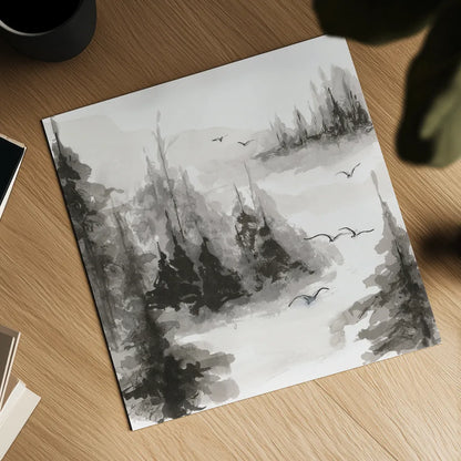 Free Flight III by Chris Paschke. Shown as a detailed flat fine art print, highlighting archival giclee quality. Available as an archival giclee rolled canvas, fine art paper, or poster print. SKU 95452a.