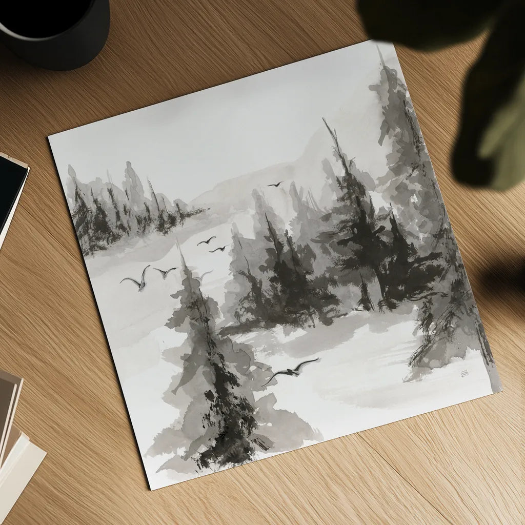 Free Flight IV by Chris Paschke. Shown as a detailed flat fine art print, highlighting archival giclee quality. Available as an archival giclee rolled canvas, fine art paper, or poster print. SKU 95453a.